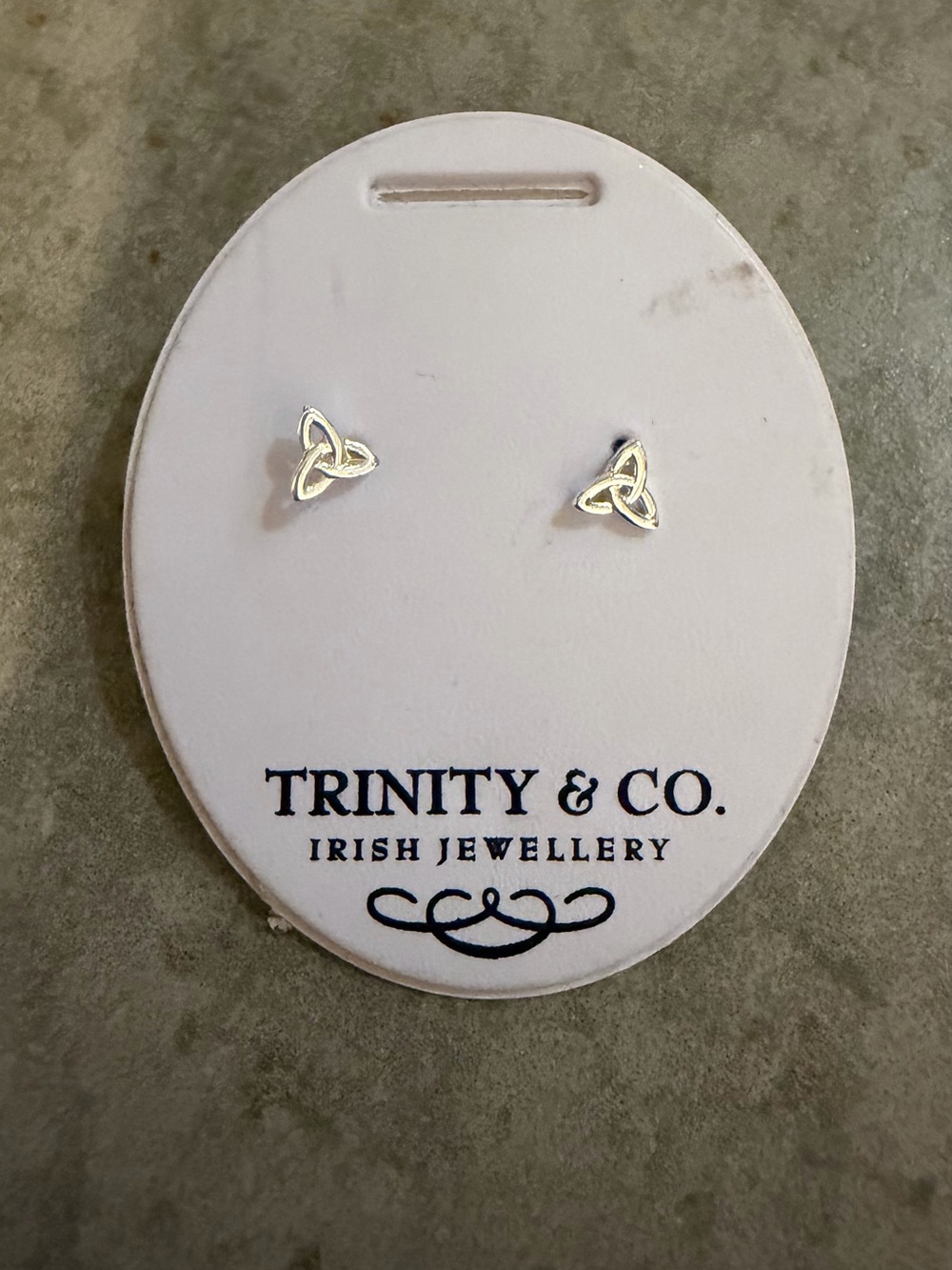 Trinity Silver Celtic Trinity Knot Stud Earrings